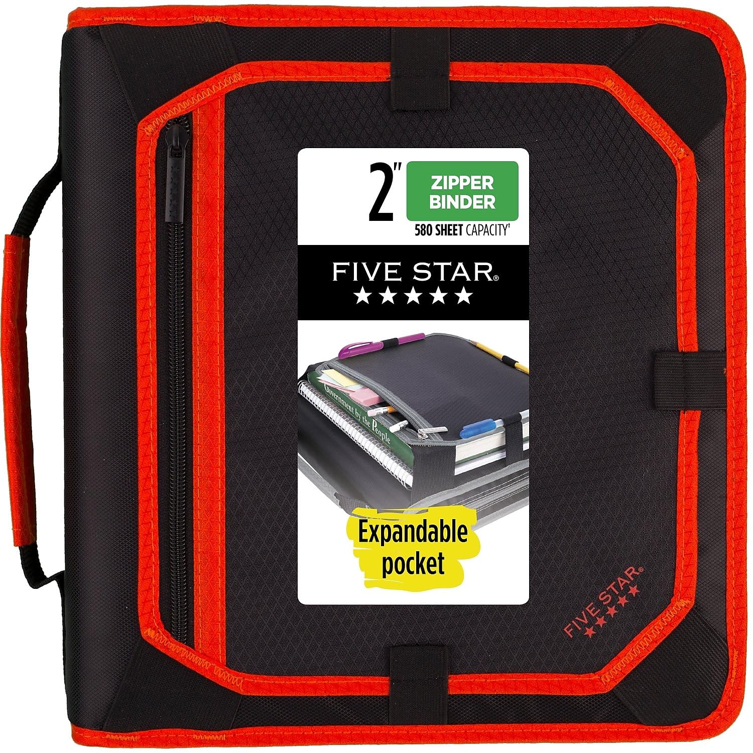 BRIEFING EXPANDER A4 　MADE.IN.USA 2WAY Amazon.com : Five Star Zipper Binder, 2 Inch 3 Ring Binder